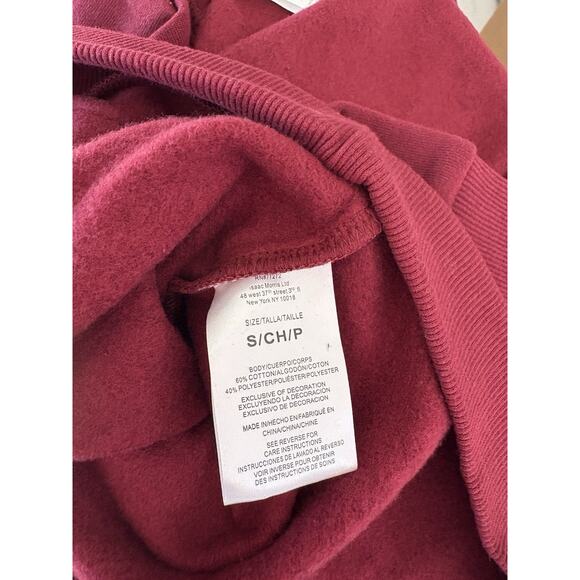 Dr Pepper Women’s Sweatshirt Burgundy Crewneck Pullover Size XL Graphic NWT - Picture 5 of 8